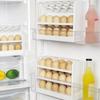 3 Layer Egg Holder Household Egg Storage Container Refrigerator Egg Rack for Kitchen White