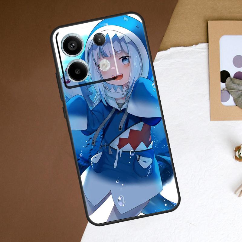 Gawr Gura Hololive Anime Case For Redmi Note 11 12 13 Pro Plus 9 10 10S 11S 12S Redmi 12 9C 10C 12C 13C Back Cover