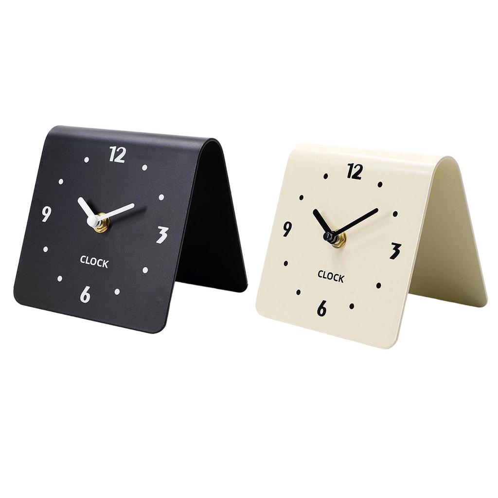 Minimalist Tabletop Desk Clock Acrylic Silent Analog Design for Modern Bedroom Shelf Bedside Home Decoration