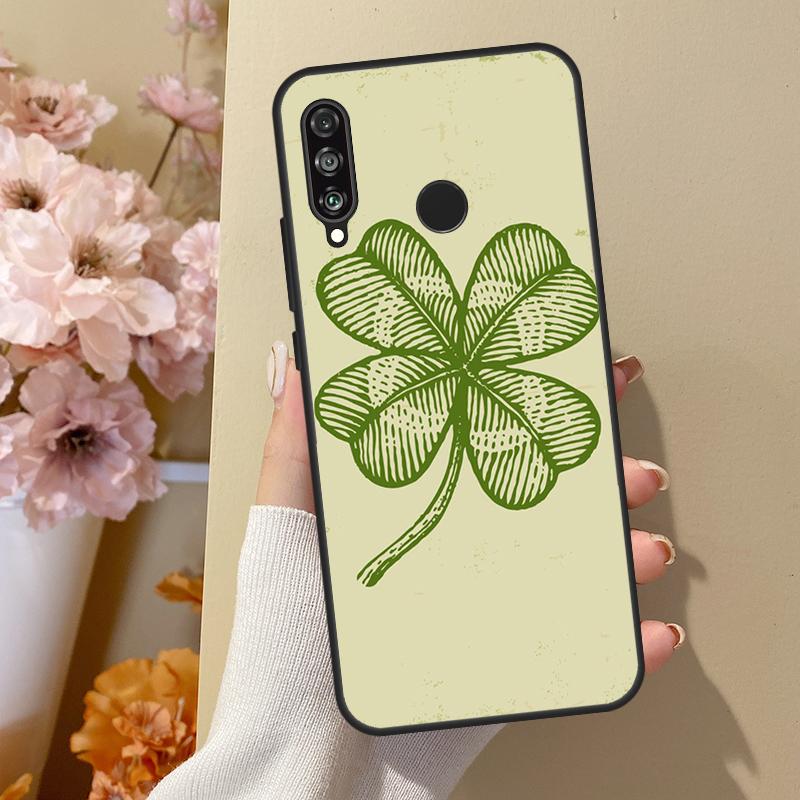 

Ireland Shamrock Lucky Case для Huawei P30 Pro P50 P20 P40 Lite Nova 5T P Smart 2019 2021 Чохол для Honor 50 Lite Huawei P20