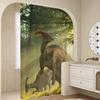 Dinosaur Art Paint Shower Curtain Bath Curtain Print Polyester Fabric Waterproof Bathroom Curtains With Hooks Bath Screen