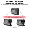 Multifunctional LED Digital Display Projection Alarm Clock 180° Rotation Time Projector Electronic Alarm USB Wake Up Desktop Clock Snooz Temperature