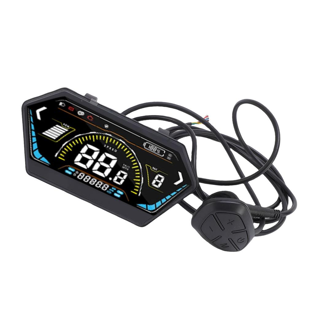 UKS6 Electric Bike LCD Display Meter Color Display Electric Scooter Control Panel Cycling Computer with SM Connector