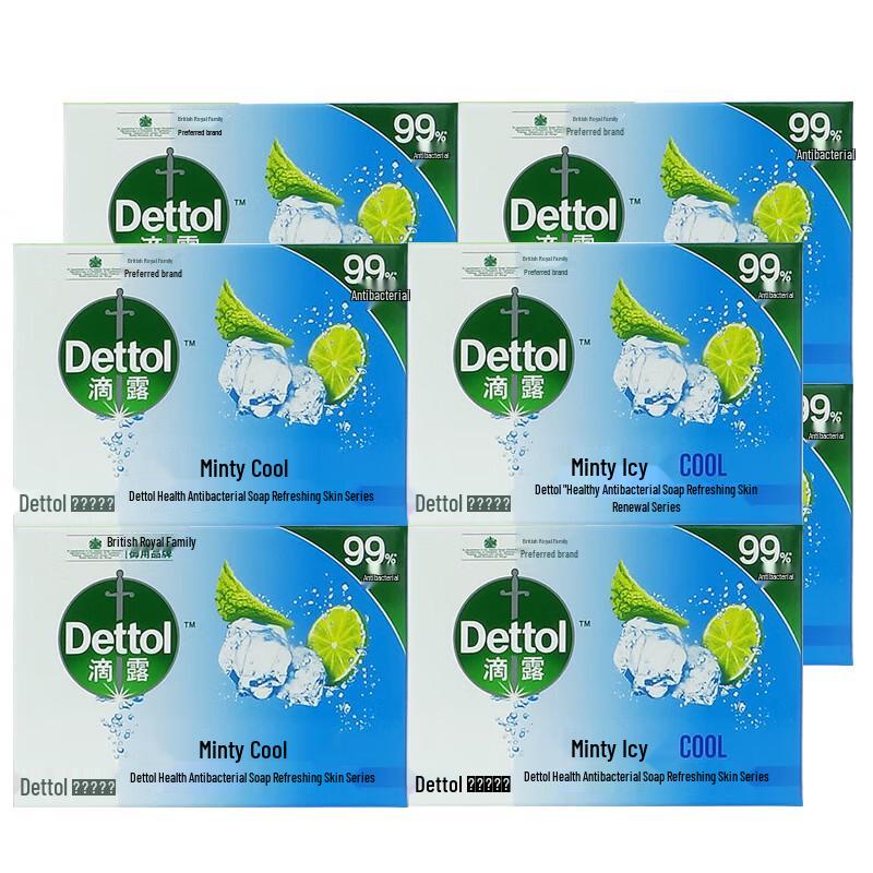 Dettol Healthy Antibacterial Mint Soap Bars