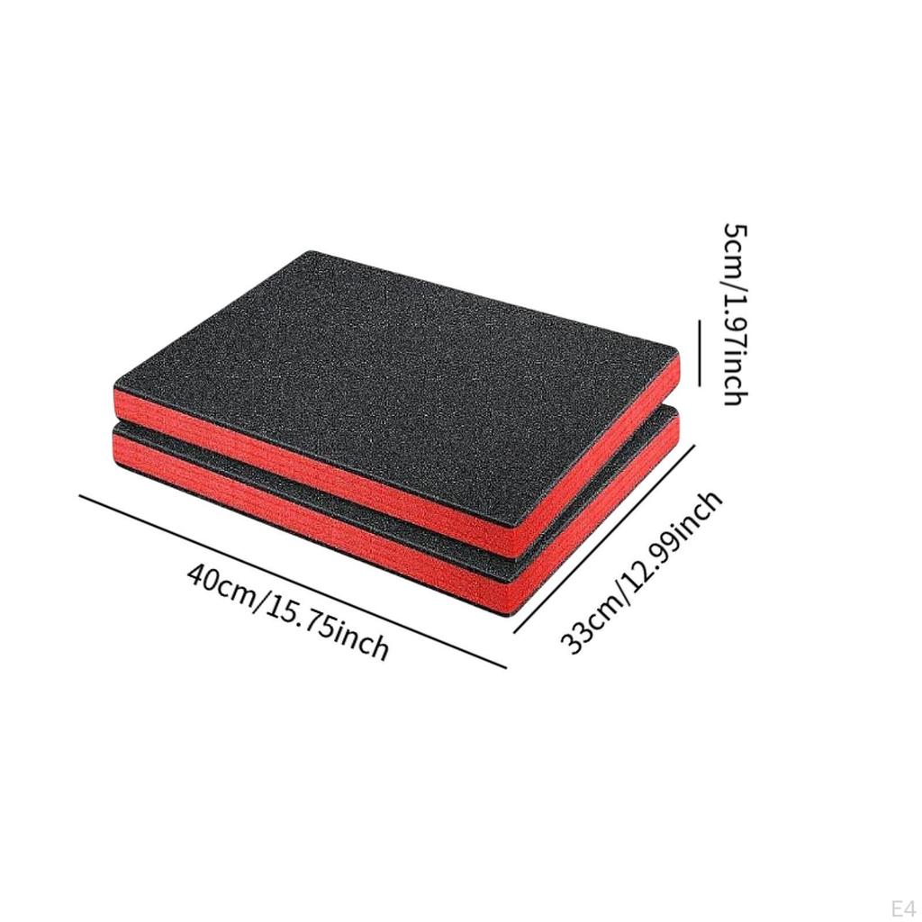 2 Pack Tool Box Foam Inserts, Packing Pads for Storage