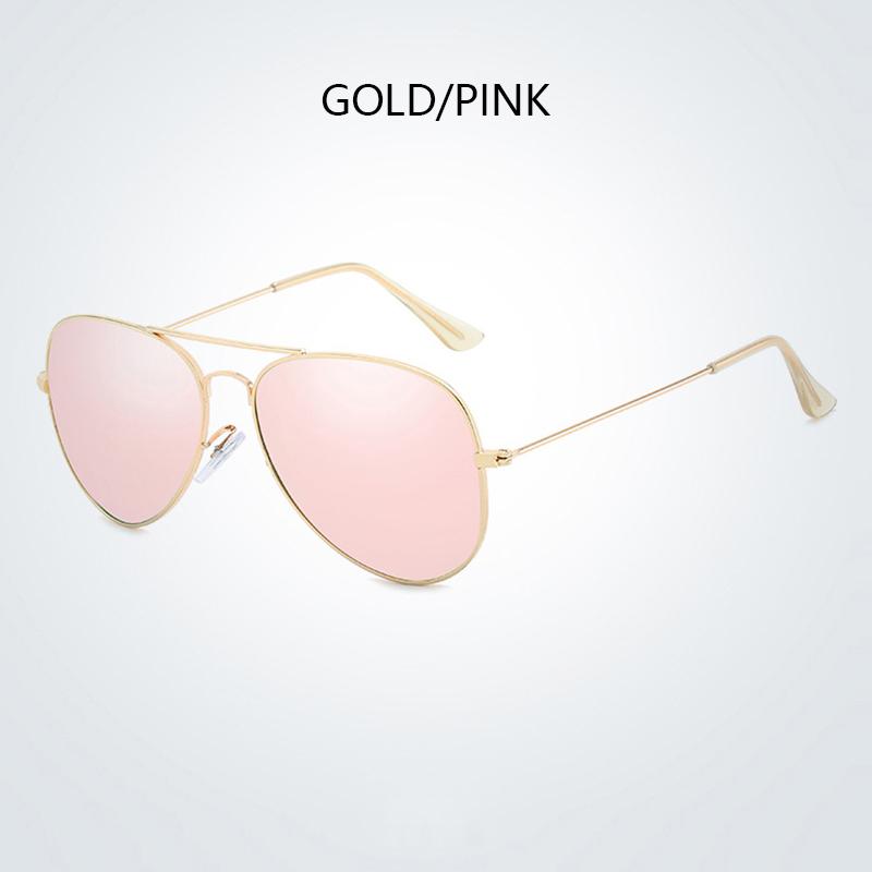 Classic Pilot Men Sunglasses Vintage Metal Ray Sun Glasses Women Mirror Colors Driving Male Shades UV400