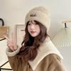 Autumn and Winter Wool Hat for Women Plush New Korean Knitted Hat Versatile Warm Ear Protection and Thickened Fashion
