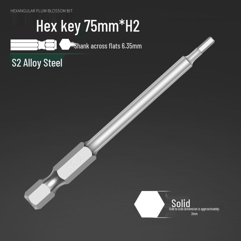 Alloy Steel Magnetic Hexagon Electric & Air Screwdriver Bit Set