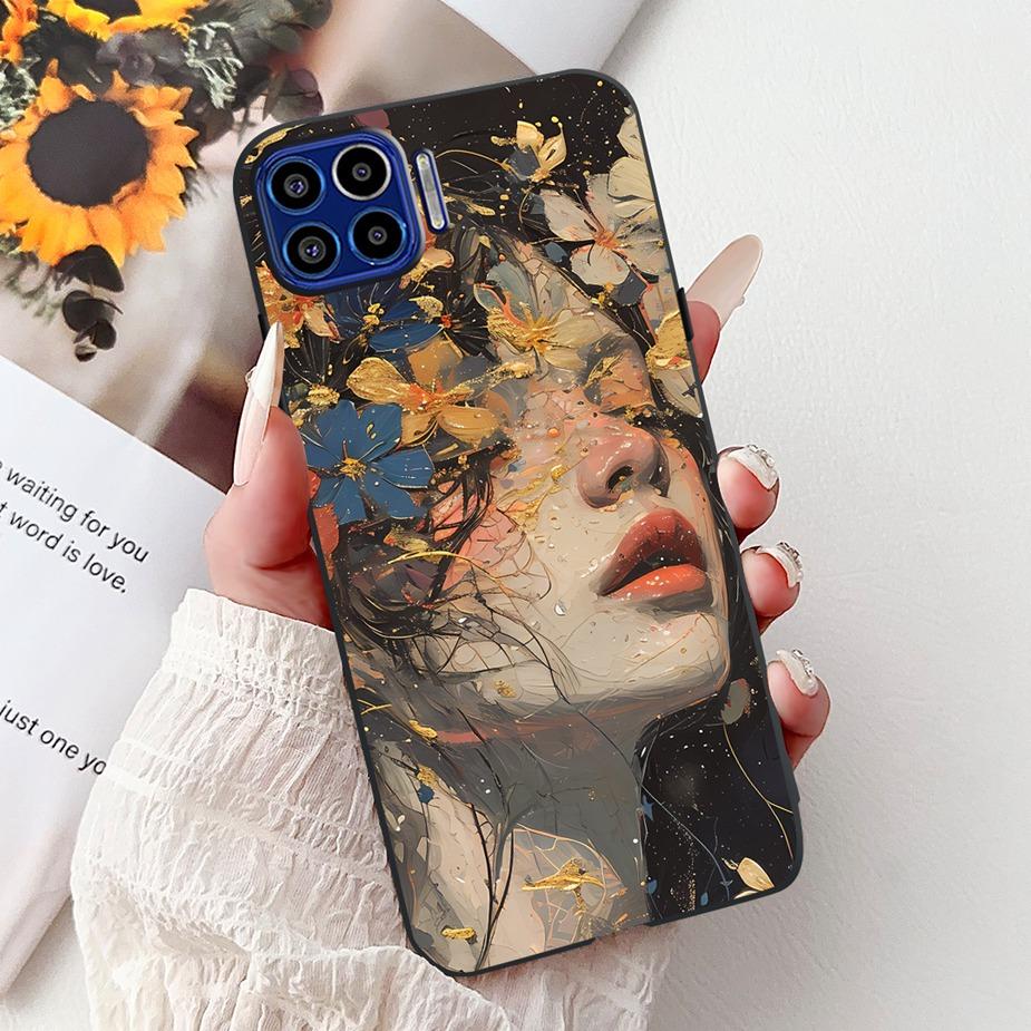 For Motorola Moto One 5G Case Luxury Fashion Painted Cover 6.7'' Soft TPU Phone Case For Motorola One MotoOne 5G Back Cover Bags