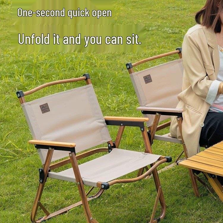 Mountain Outdoor Portable Folding Aluminum Camping Chair & Fishing Stool