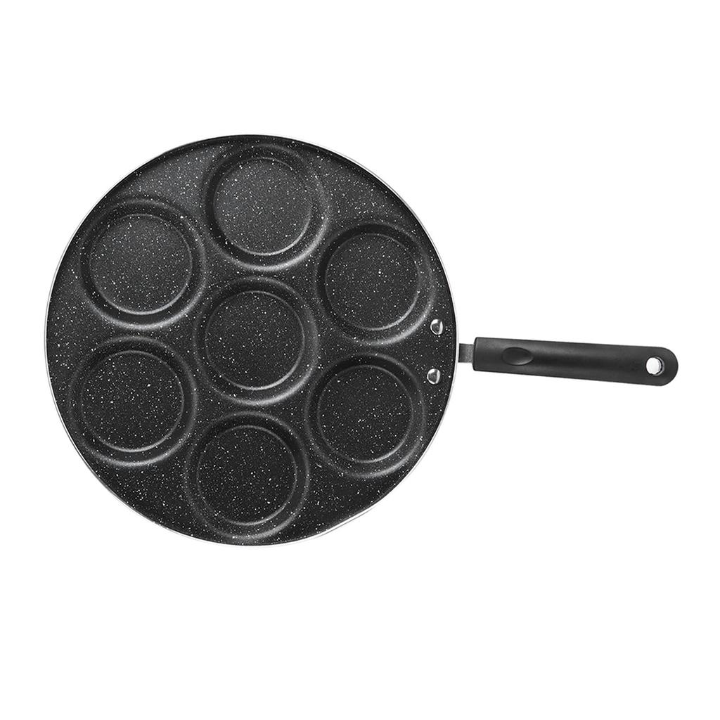7 Holes Frying Pan Non Stick Fried Eggs Cooking Pan Burger Mold Household Kitchen Cookware