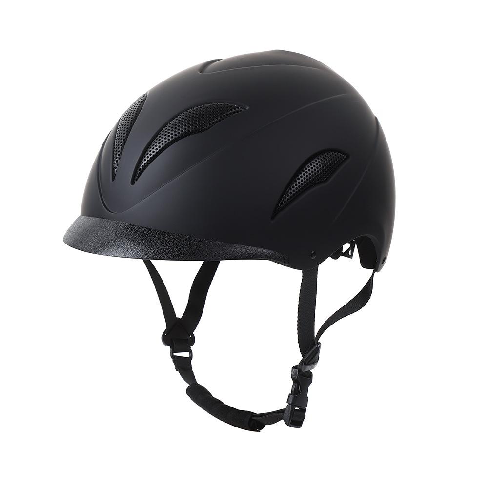 abs Horseback Riding Helmet Unisex Outdoor Equestrian Helmet Horse Racing Helmet Equestrian Hat Equestrian Supplies S(51-54) чёрный