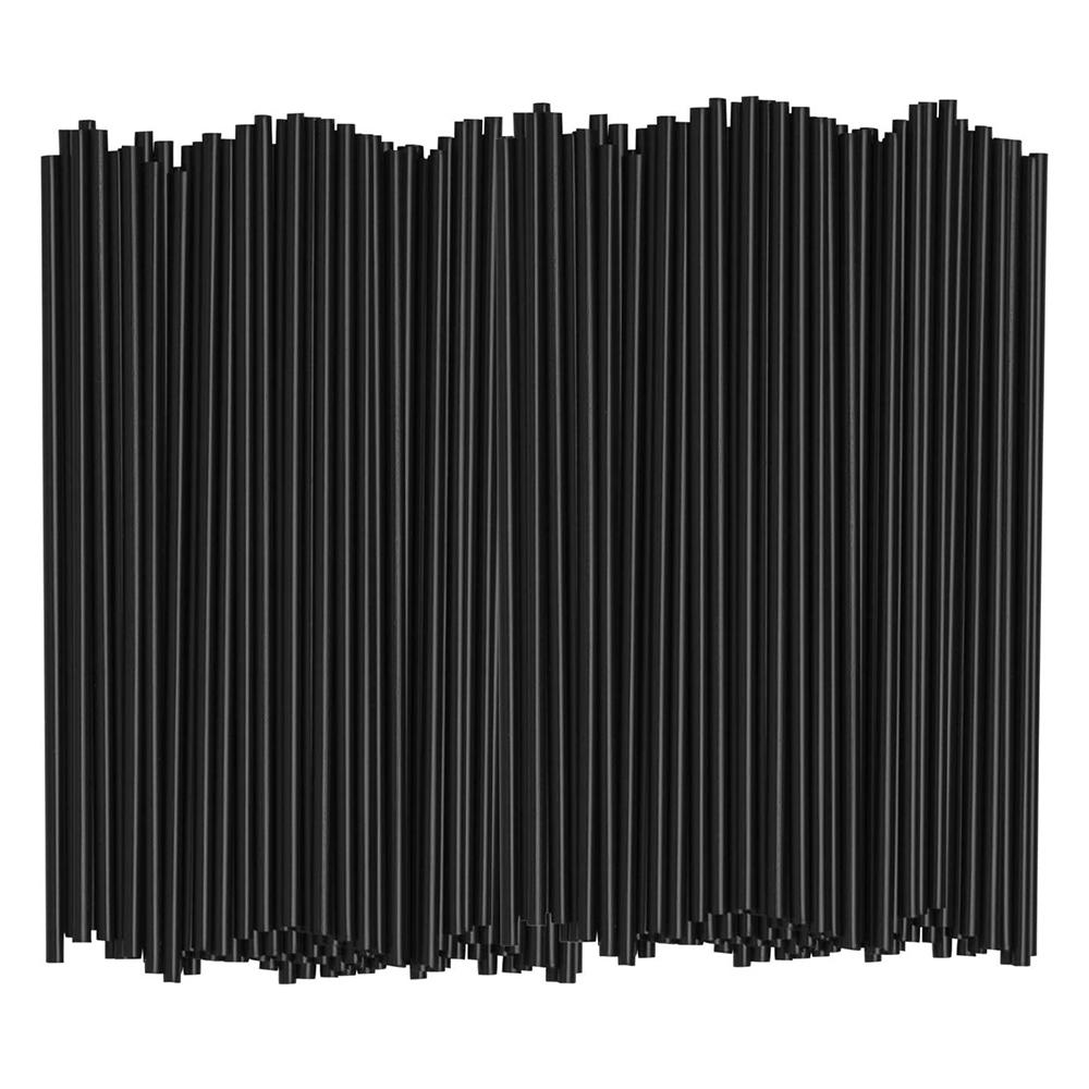 500Pcs Disposable Straws Black 13cm Plastic Coffee Cocktail Stirrers Straws Drink Tube Bar Party Accessories