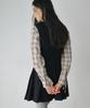 Belloel Pleated Mini Wool Dress Skirt Black