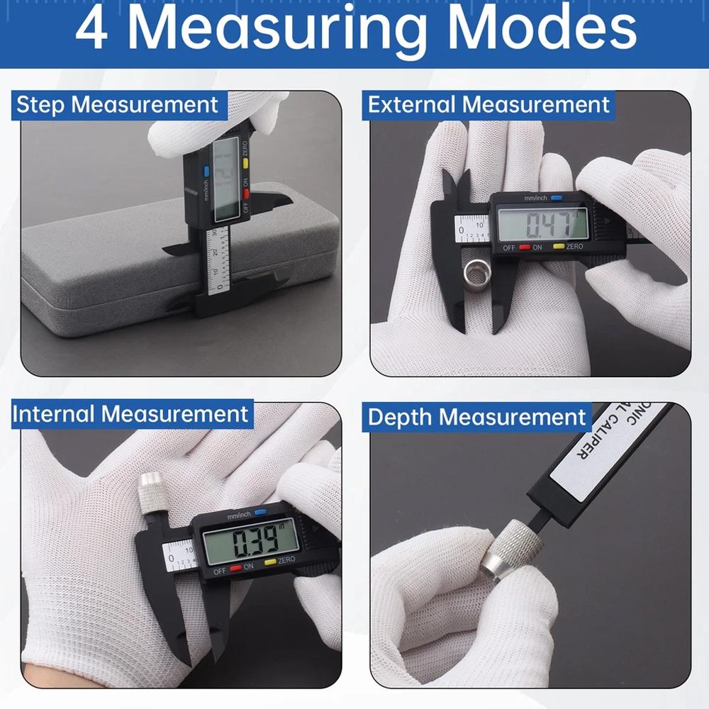 1PC Mini Plastic/vernier caliper. Digital/display caliper student vernier scale 0 to 150mm measuring tool. Plastic caliper