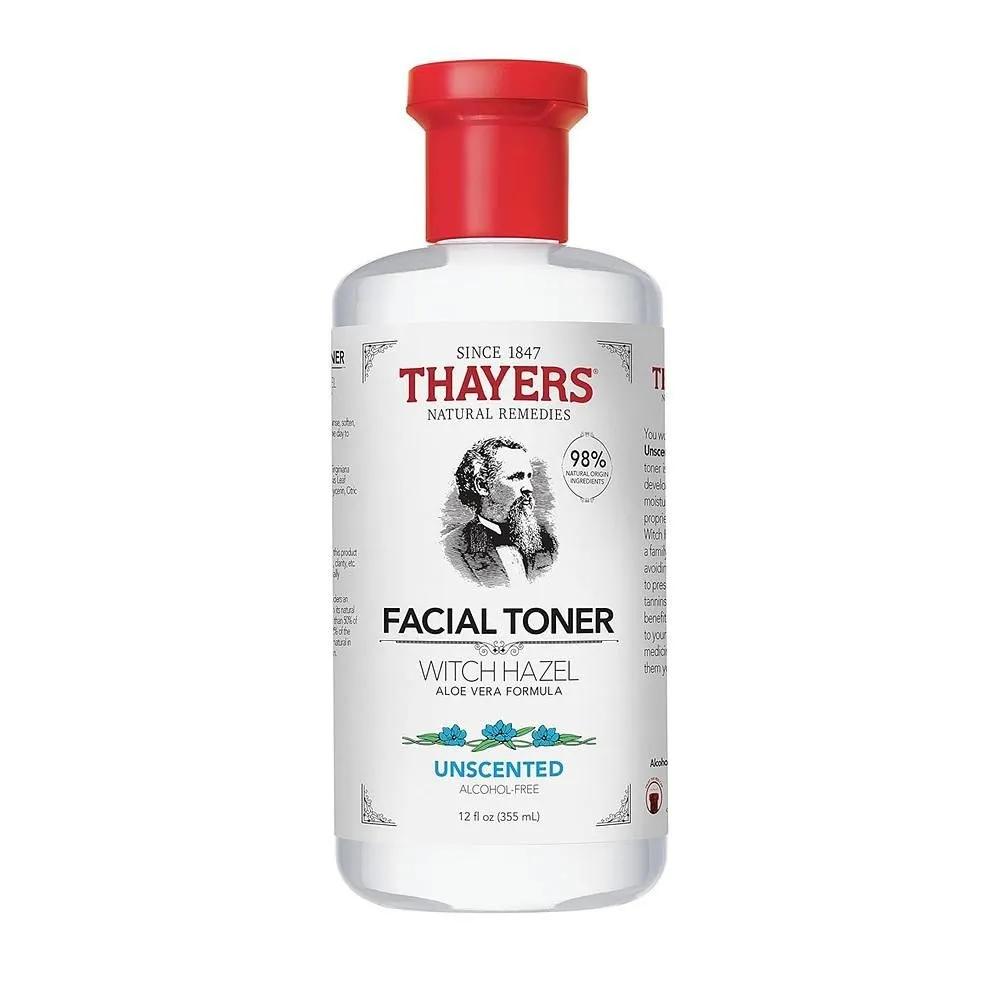 THAYERS Facial Toner 355ml 1 Pack Unscented THAYERS Alcohol-Free, Hydrating, Unscented Witch Hazel Facial