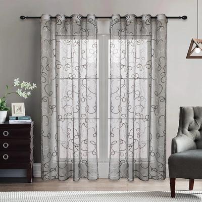 Rideaux Voiles Modernes Pour Salon Chambre Rideaux en Tulle Fenêtre Rideau de Cuisine Porte Voilages Rideaux Occultants Firany