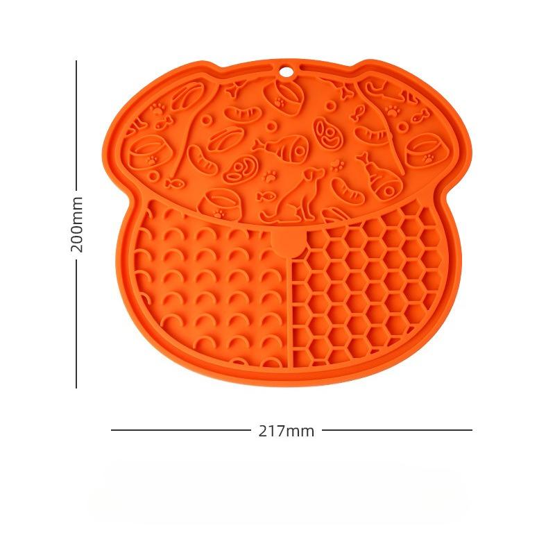 Slow Feeder Bowl, Silicone Lick Mat with Suction Cups for Dog Cat, Snuffle Mat for Pet Smell Training,Puzzle Toy for Bored Puppy
