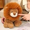 Brinquedo de Pelúcia Leão Kawaii Desenho Animado 25/35cm Animal de Pelúcia Boneca Leão Almofada Presente de Aniversário Macio para Crianças Meninas Decoração de Casa