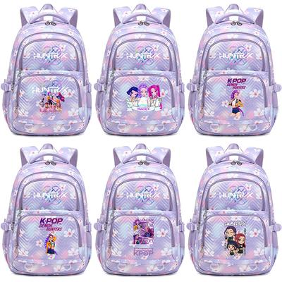 Anime Cartoon K-Pop Bedruckter Rucksack Student Teenager Schultasche für Junge Mädchen Kindergeschenk Damen Große Kapazität Reisetasche Mochila Escolar Rucksack