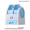 Mini Enfriador de Aire de Escritorio USB Doble Puerto Ventilador de Refrigeración Potente Portátil Hogar Oficina Dormitorio Estudiante Silencioso Recargable Pequeño Mesa F