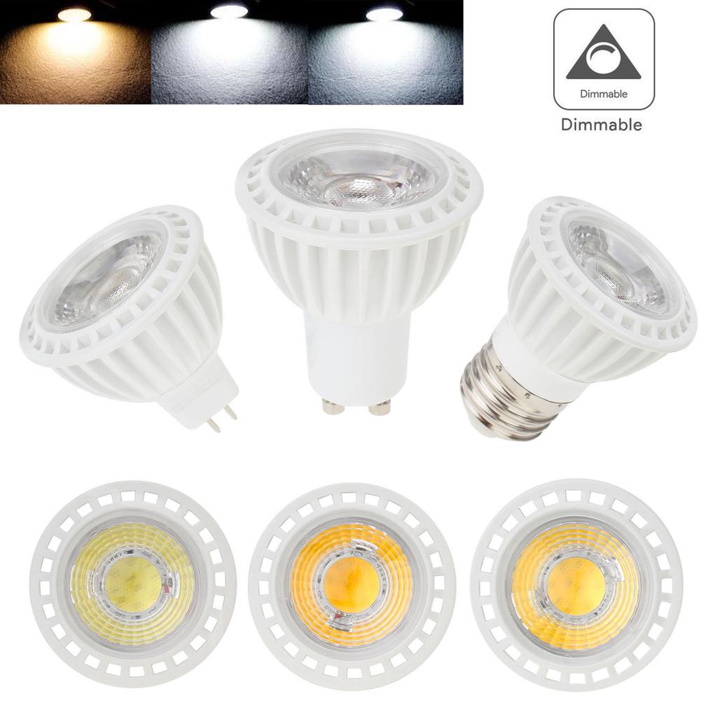 10pcs/LOT 5W COB Light Bulbs 45 Beam Angle 110V 220V Dimmable E26 E27 GU10 LED Spotlight for Home Office Table Lamp Downl