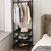 Eckgarderobe Kleiderständer Faltbare Kleiderbügel Dreieckige Kleiderbügel Abnehmbares Schlafzimmerregal Vom Boden bis zur Decke reichendes Kleideraufbewahrungsregal