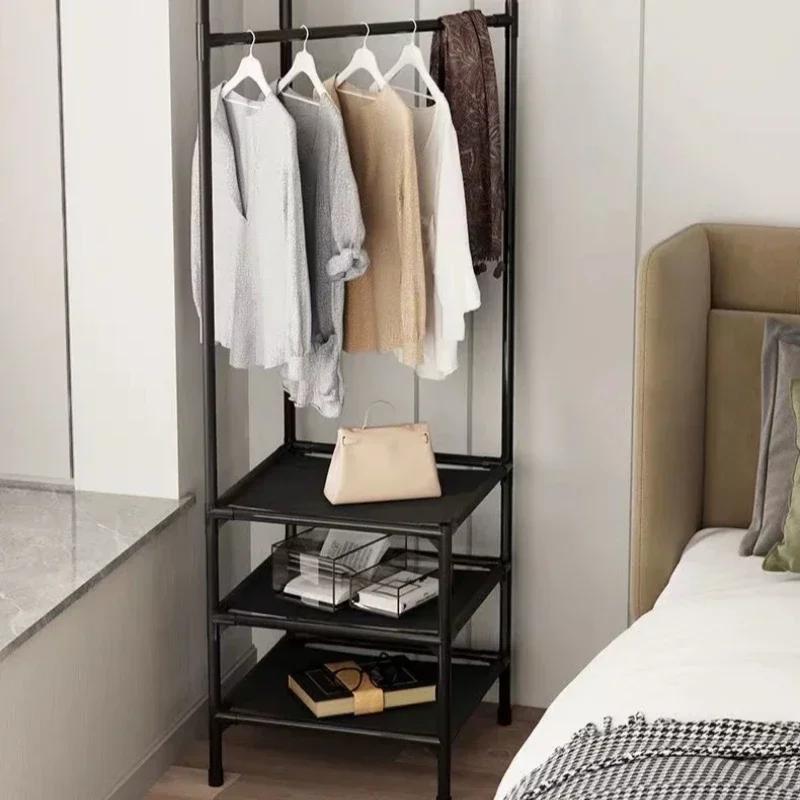 Eckgarderobe Kleiderständer Faltbare Kleiderbügel Dreieckige Kleiderbügel Abnehmbares Schlafzimmerregal Vom Boden bis zur Decke reichendes Kleideraufbewahrungsregal