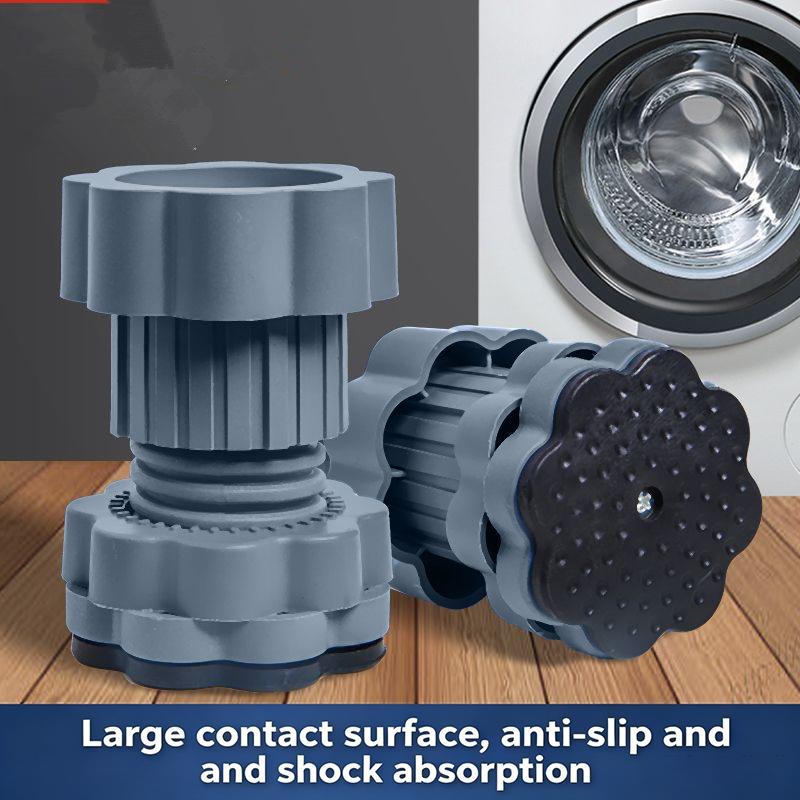 Multi-Functional Washing Machine Shockproof Pad Adjustable Anti-Slip Anti Vibration Mat Universal Furniture Foot Pad