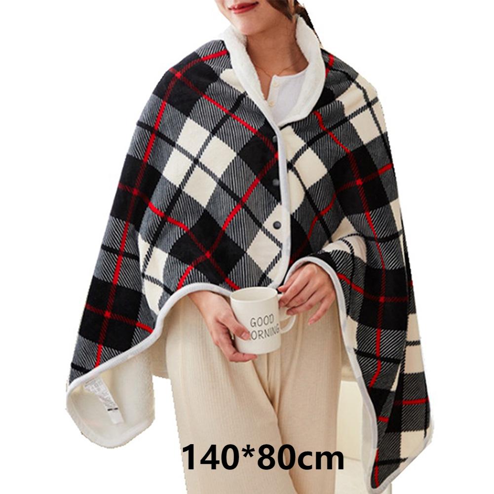 USB Electric Heated Blanket 3 Heating Levels Fleece Heated Blanket Coral Velvet Blanket for Household and Office Warmer Blanket