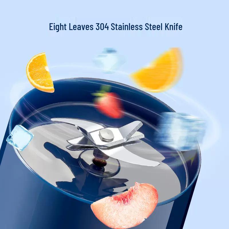 Wireless Portable Juicer: Rechargeable Mini Electric Fruit Juicer with Ice Crushing Capability