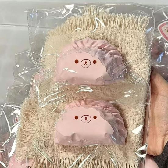 Medvídek na odbourání stresu knedlík hračka, Hračka knedlík s pomalým vracením, Senzorická hračka falešný knedlík pro relaxaci úzkosti