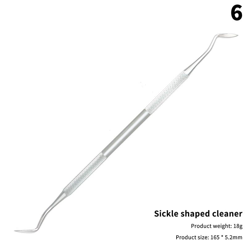 

Инструменты для чистки зубов из нержавеющей стали, стоматологическое зеркало, двойной зонд, серповидная мотыга, очиститель зубов, стоматологические инструменты, набор для ухода за полостью рта