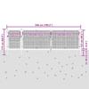 Mesh Garden Gate Silver 500 X 125 Cm Galvanized Steel