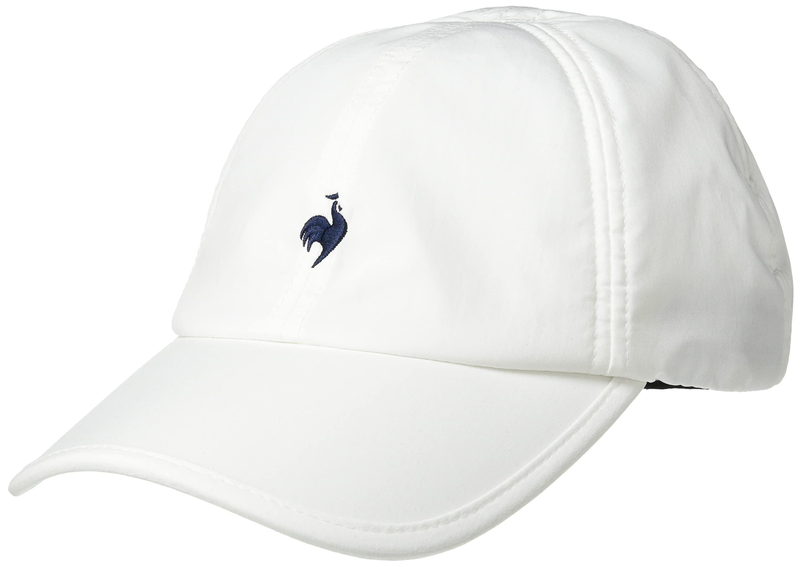 

Coq Cap Hat Tennis FAN AIR Cap Partial Ventilation Sweat Training Simple Dry Standard One Point WH F [Le Sportif] белый