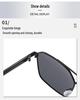 Men's High-End Polarized Double Bridge Metal Sunglasses for Fishing & Driving Sun Protection