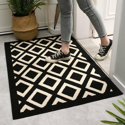 Crystal Velve Carpet For Entrance Hall, Kitchen, Durable And Stain-Resistant Simple Bathroom Foot Mat Home Decoration Acc