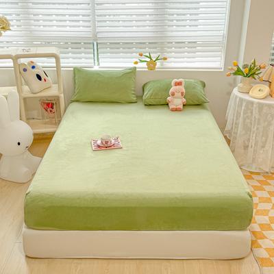Lençol de cama com elástico de fibra de leite de cor sólida, antirriscos, escovado, Simmons, capa de colchão, colcha, antiderrapante, com tudo incluído