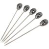 Honbay 5PCS Reble Stainless Steel Cocktail Picks Fruit Food Hamburger Toothpicks Cupcake Toppers Sandwich Appetizer Decorative Skewers Drink Garnish