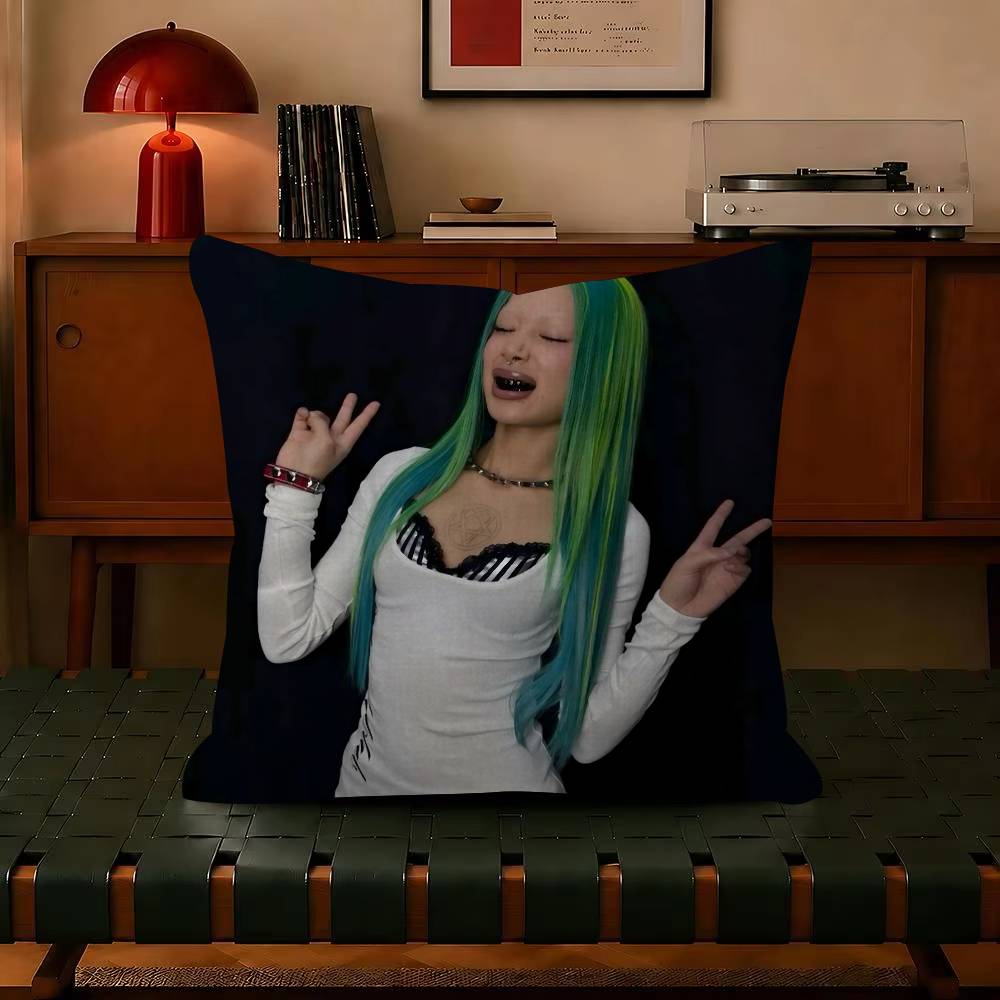 Molly SSantana Rapper Decorative Pillowcase Square Pillowcase Home Office Decorative Cushion Cover