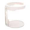 Wall Mount Cup Holder Space Saving Spill Proof Foldable Cup Holder with Adhesive Patch for Cups Mugs Bottles White