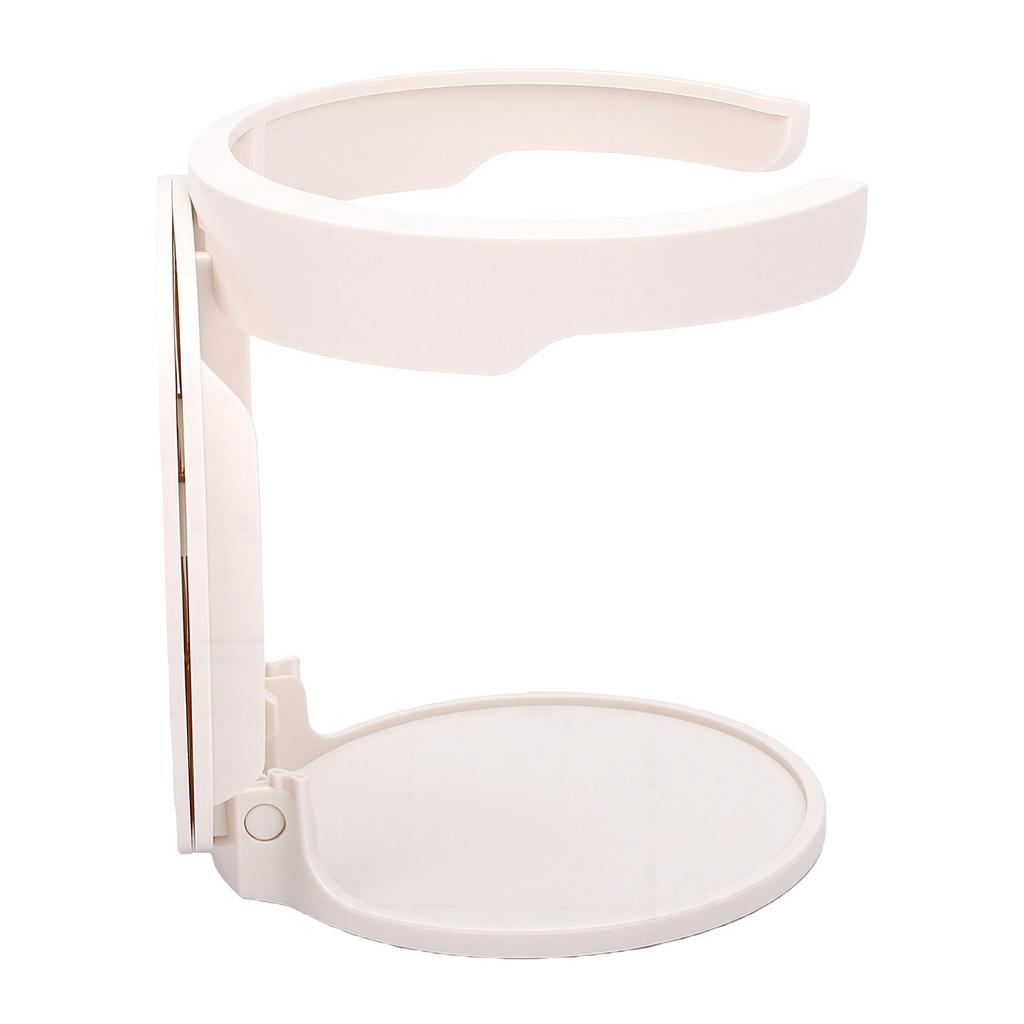 Wall Mount Cup Holder Space Saving Spill Proof Foldable Cup Holder with Adhesive Patch for Cups Mugs Bottles White