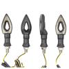 Motorcycle 12 LED Turn Signals Lights Amber Blade Lamp Short Turn Signal Lights Indicator Blinkers Flashers Moto Accessories 12v