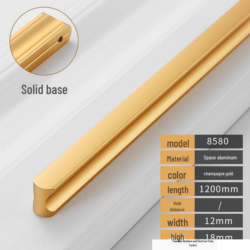 Černá a šedá moderní luxusní úchytka zásuvky skříňky