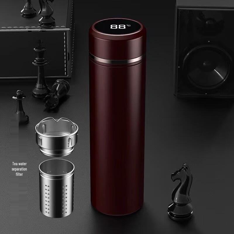 Smart LED Display Stainless Steel Thermos Mug