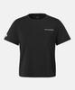 DESCENTE Women'S Running Semi-Crop Short Sleeve T-Shirt Black Sr122Rts31