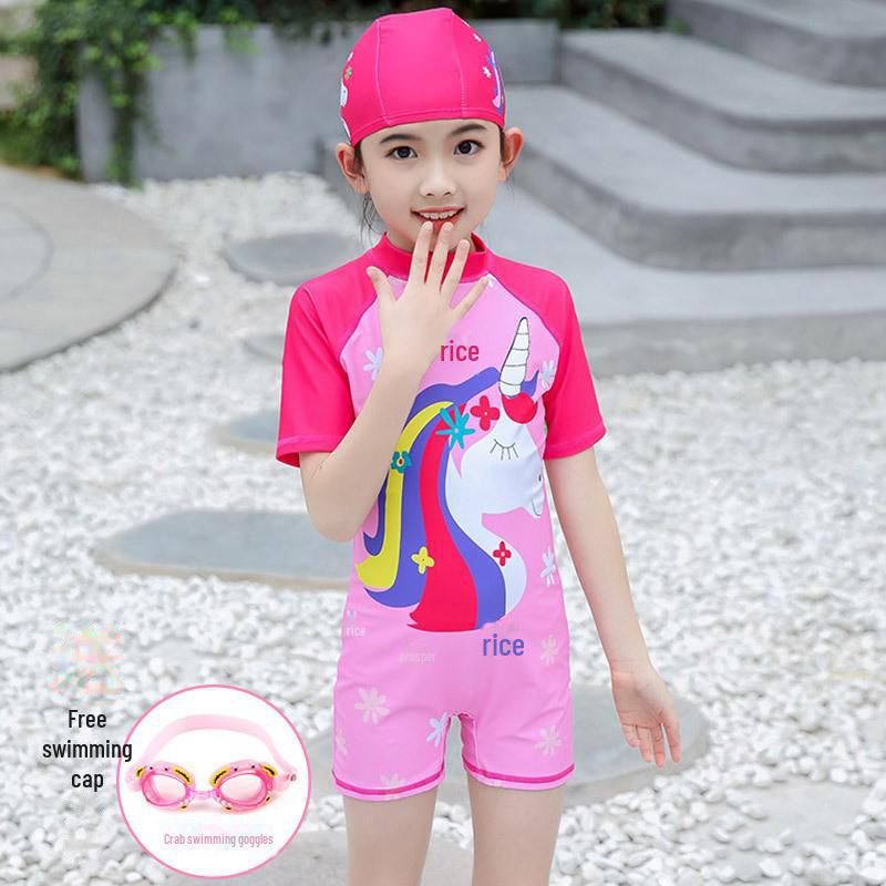 Korean Cute Girls' Little Princess One-Piece Swimsuit
