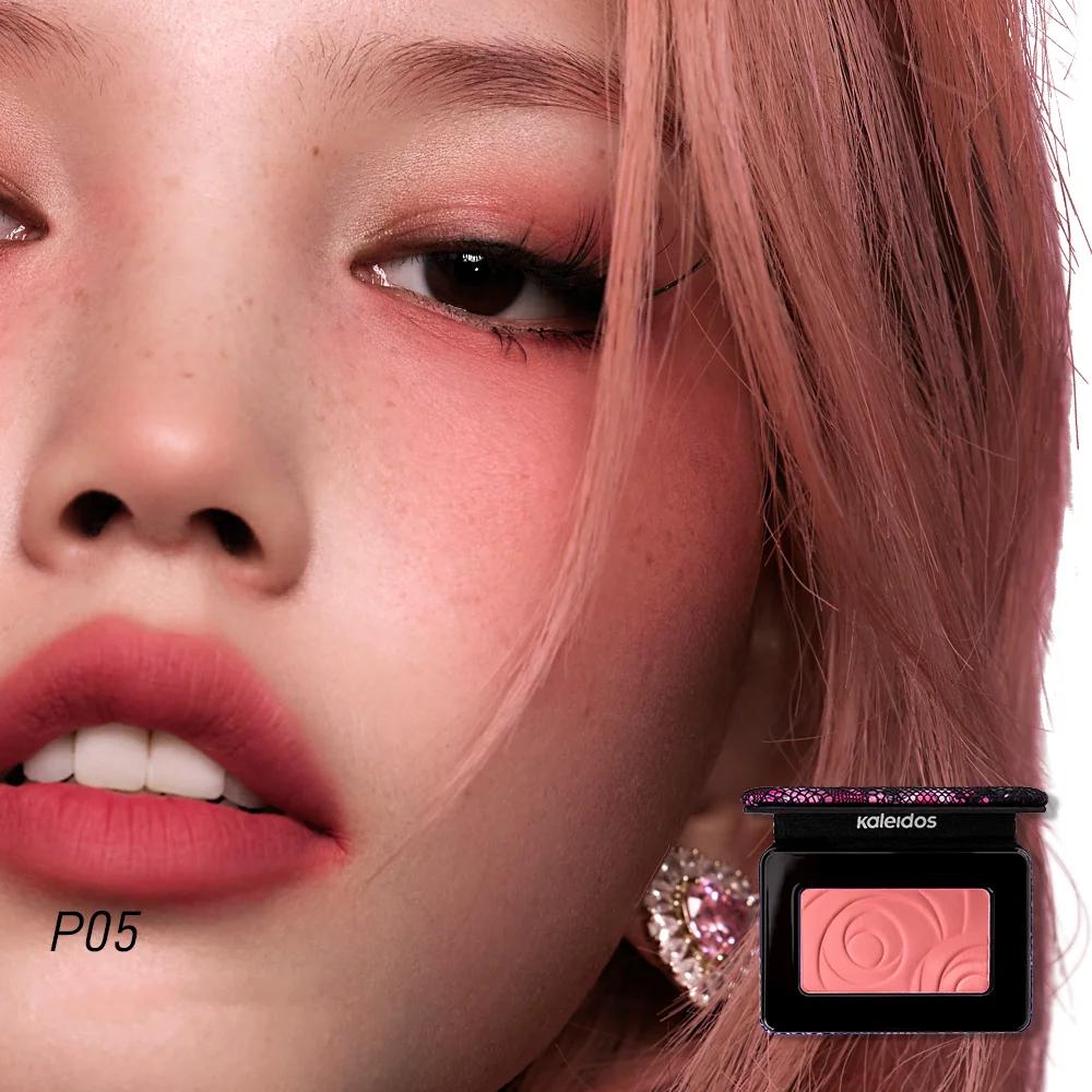 

Kaleidos Matte Blush High Pigment Lightweight Long Lasting Natural Glow Buildable Sun Kissed Vegan Clean Beauty Face Makeup P05