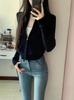 Korean-Style Soft Zipper Knit Cardigan for Women - Autumn/Winter Academy Casual Hoodie Sweater