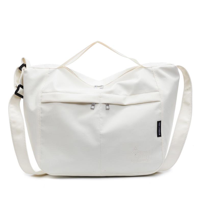 Student Class Handbag Lightweight Waterproof Nylon Cloth Tote Bag Large Capacity Crossbody Bag